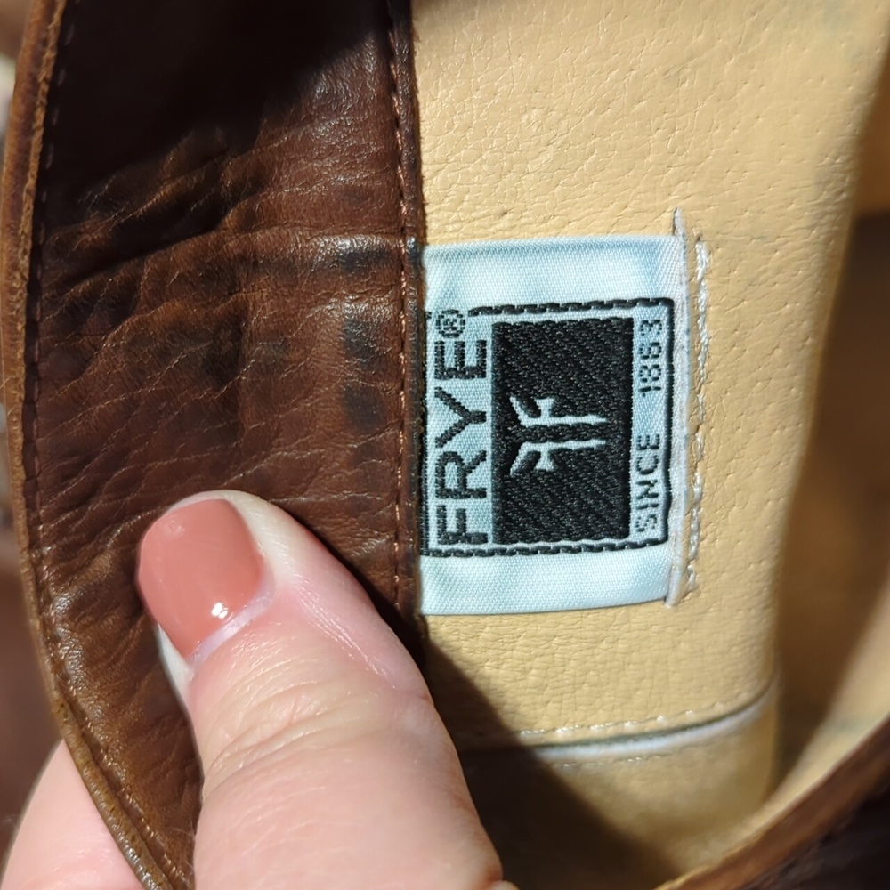 Brown Frye Phillip Riding boots size 7 1/2 size 7.5 - Picture 12 of 13